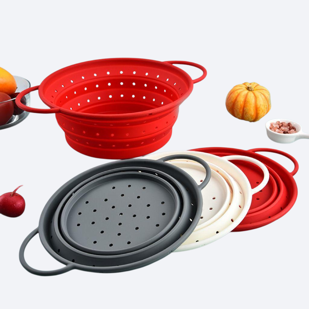 食品グレードシリカゲル折りたたみ式キッチン洗いかご