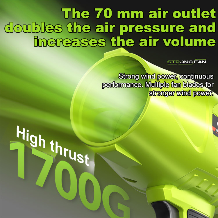 Speed regulating storm machine handheld turbine fan