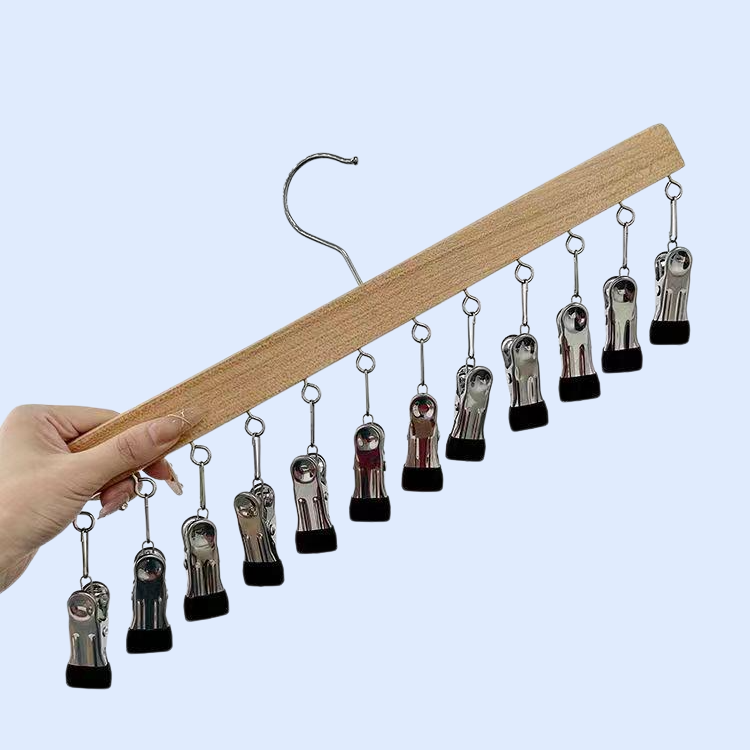 ステンレス木製物干しラック