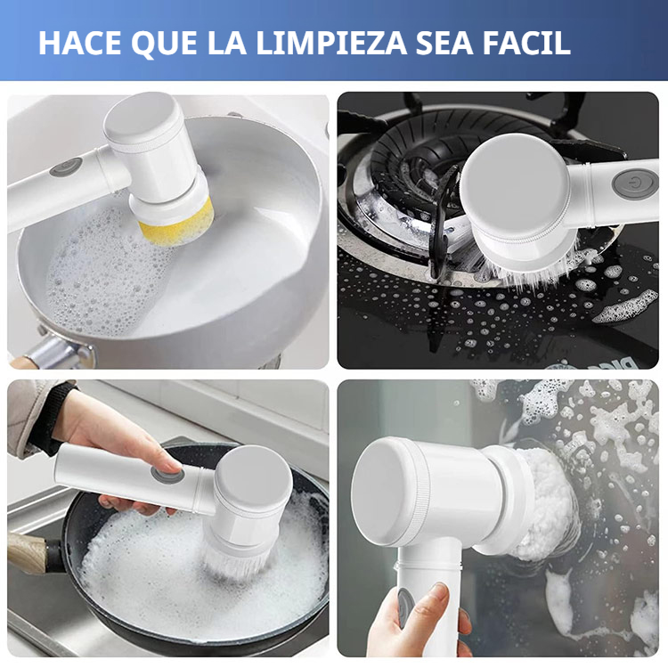 Cepillo de limpieza eléctrico multifuncional de mano