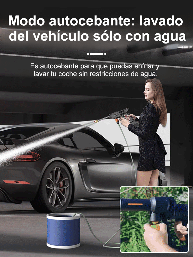 Pistola de agua de alta presión para lavado de coches eléctrica para uso doméstico