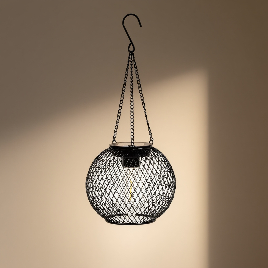 レトロ感溢れるガーデン用鉄製ランタン