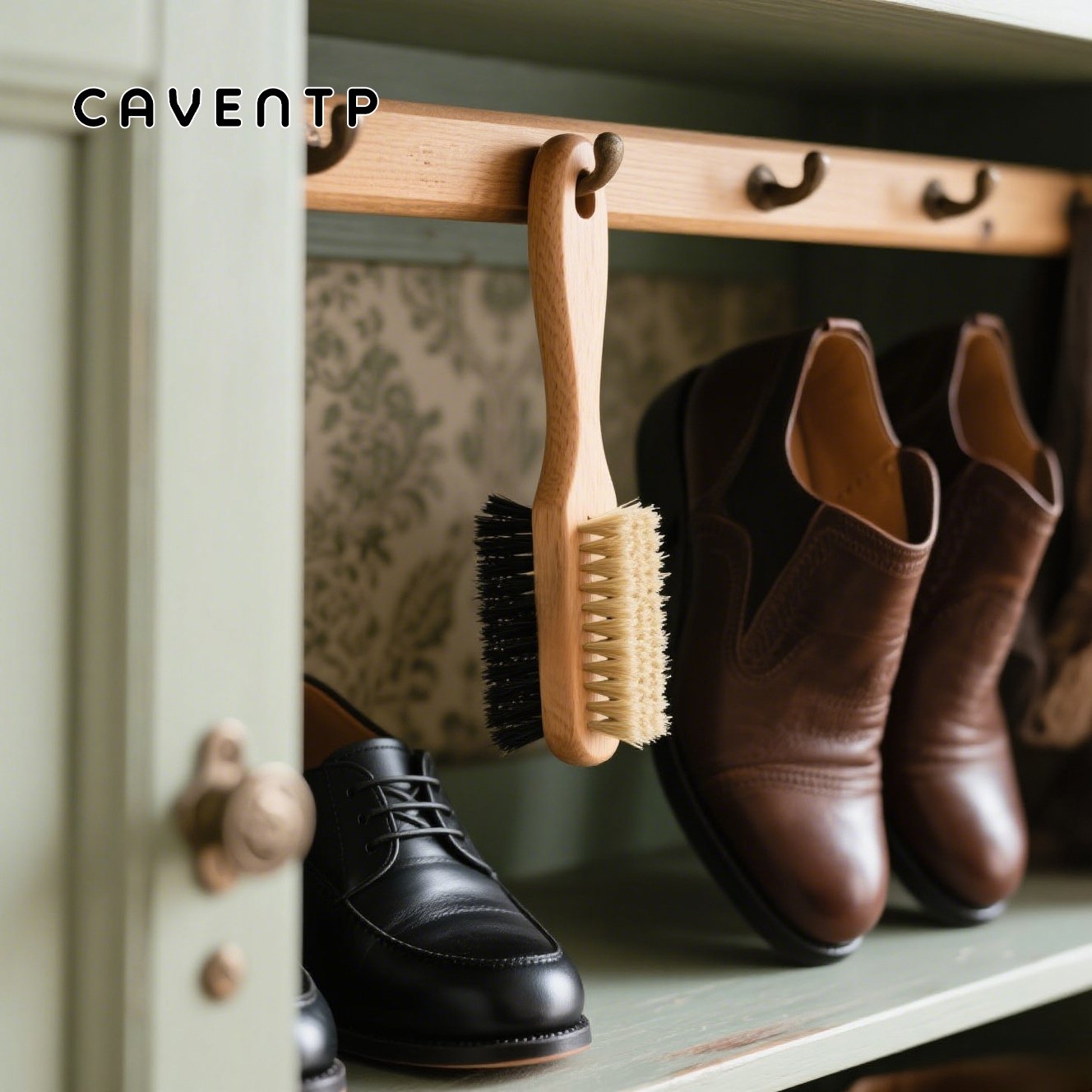 Hochwertige Schuhbürste für gründliche Schuhreinigung