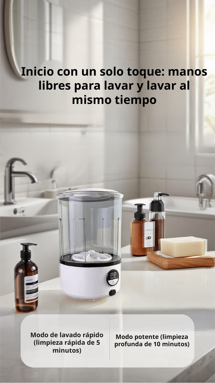 Lavadora pequeña inalámbrica para viajes