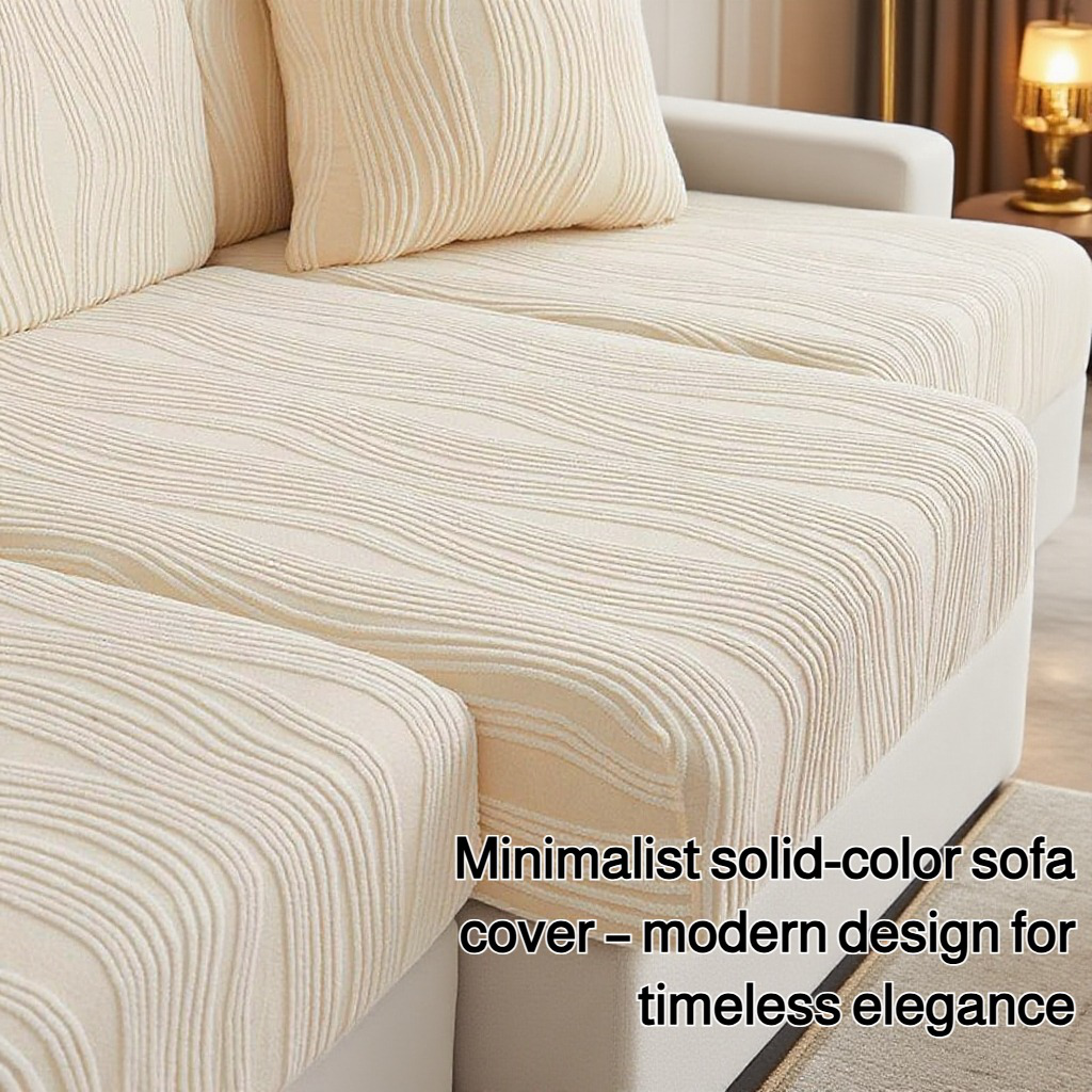 Simple modern solid color sofa cover
