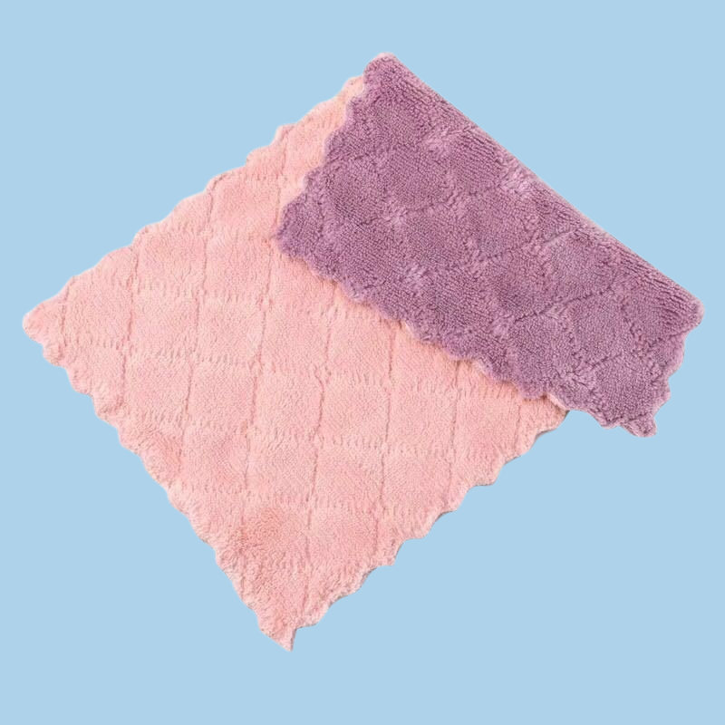 油をつけない両面食器洗い布