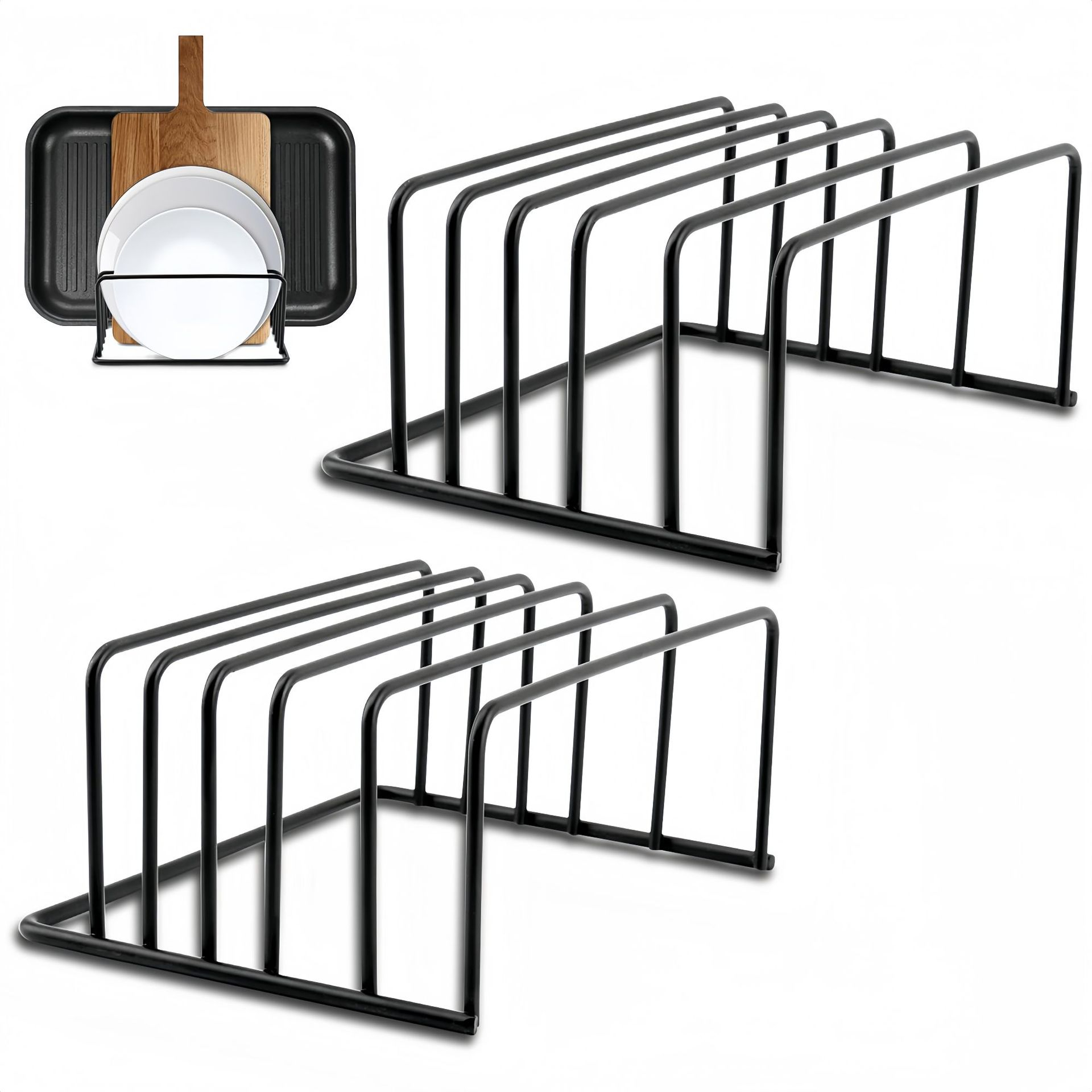 まな板ラックに複数のまな板を収納した様子