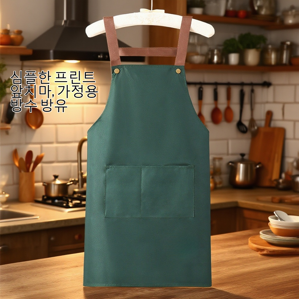 물 튀김을 막아주는 방수 주방 앞치마
