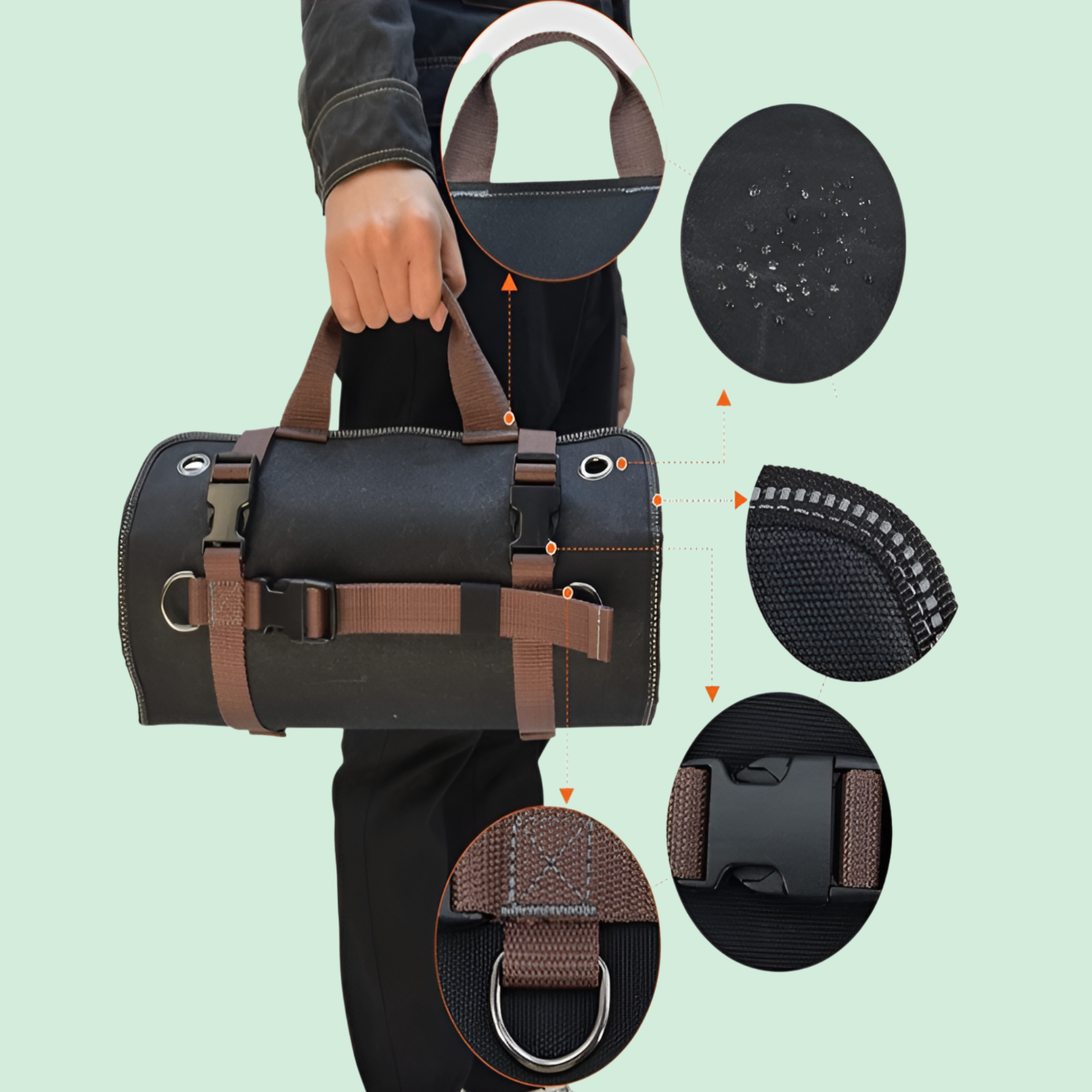 大容量のロールアップ式ポータブルオックスフォード布多機能電気技師用新ツールバッグ修理収納ツールバッグ