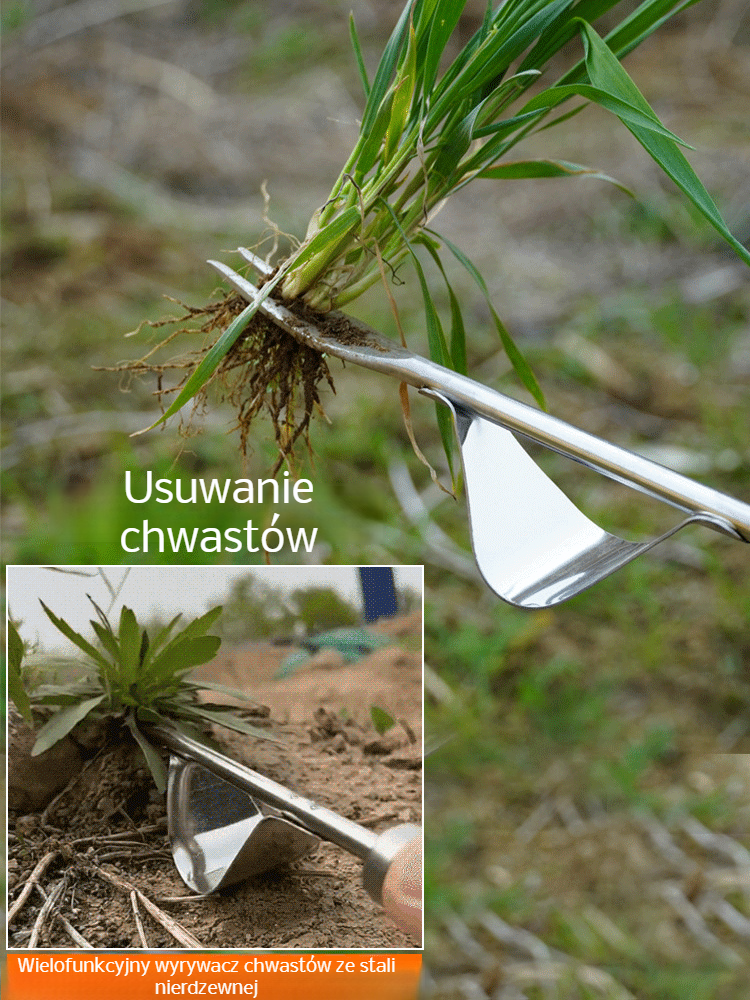 Wielofunkcyjny wyrywacz chwastów ze stali nierdzewnej