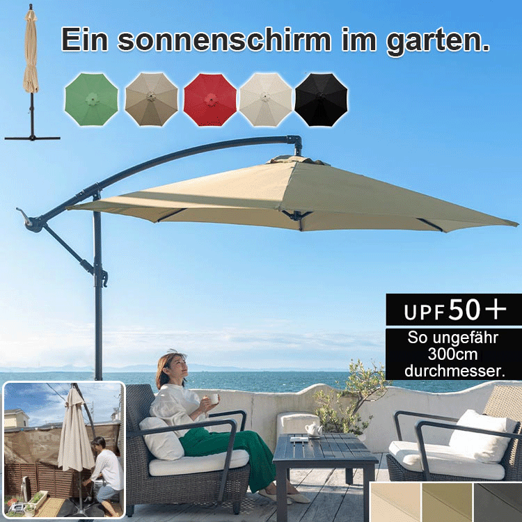 Terrassen-Sonnenschirm wasserdicht Regenschirm