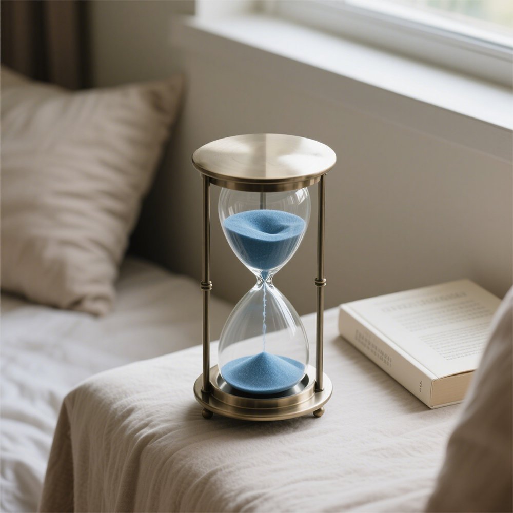 デスク上に置かれたクリエイティブ砂時計タイマー