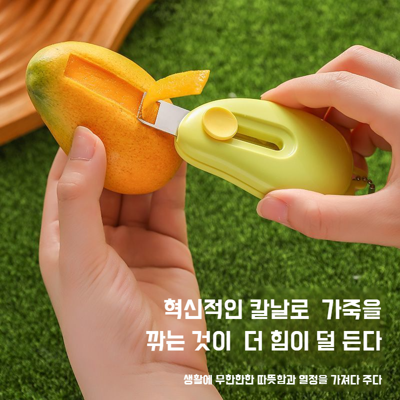 가정용 다용도 과일깎이 2인 1스크레이퍼 휴대 간편 사무실 학생 기숙사용 과일칼