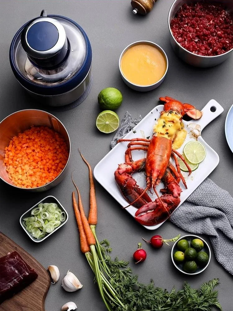 Picadora de carne multifuncional totalmente automática