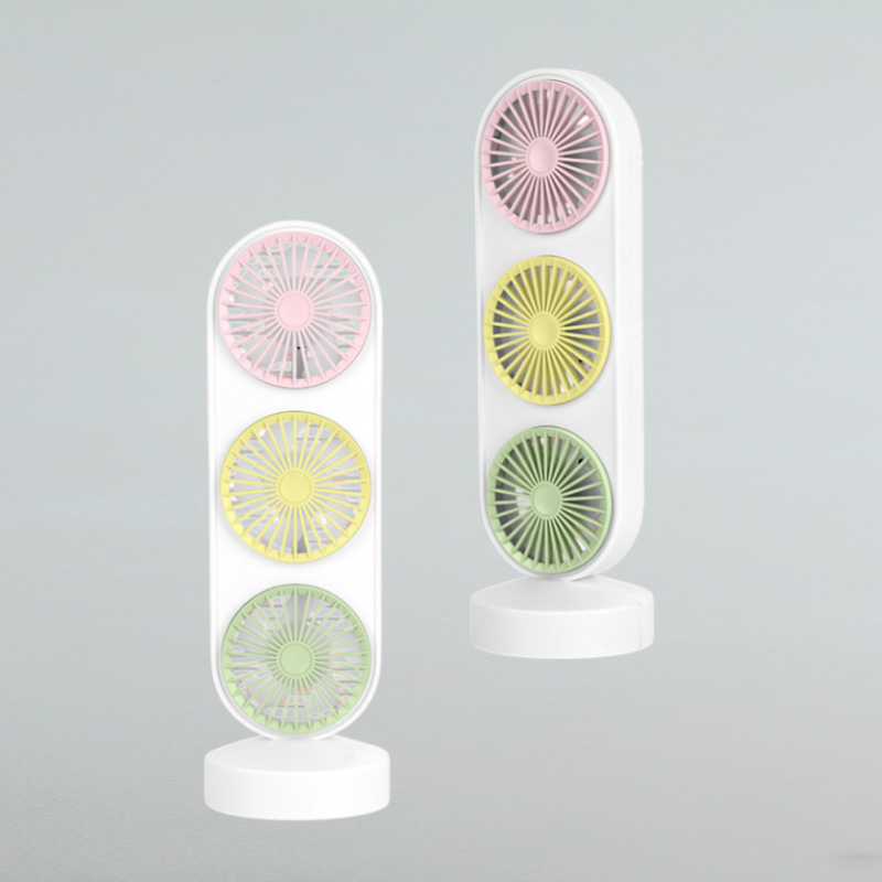 데스크톱 수직 usb 충전 세 개의 작은 선풍기