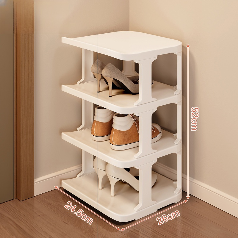 가정용 도어뒤에 설치 가능한 간단한 방진 신발장 다층공간절약형 소형신발장 수납공간
