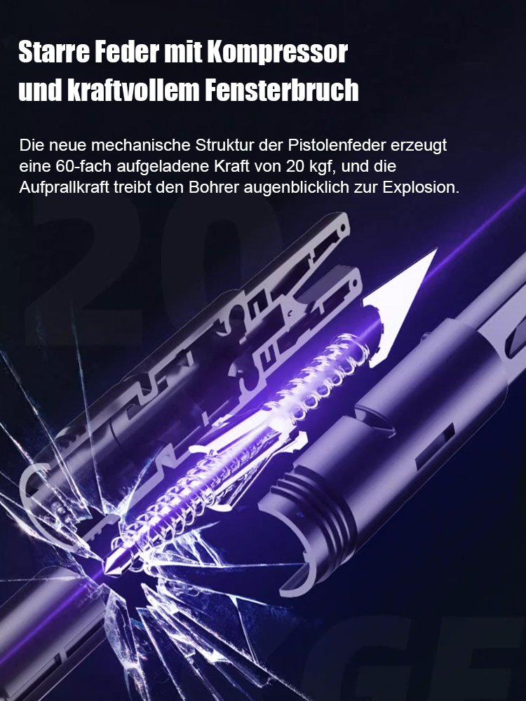 Fahrzeug-Ein-Sekunden-Fensterbrecher-Zwei-in-Eins-Fensterbrecher