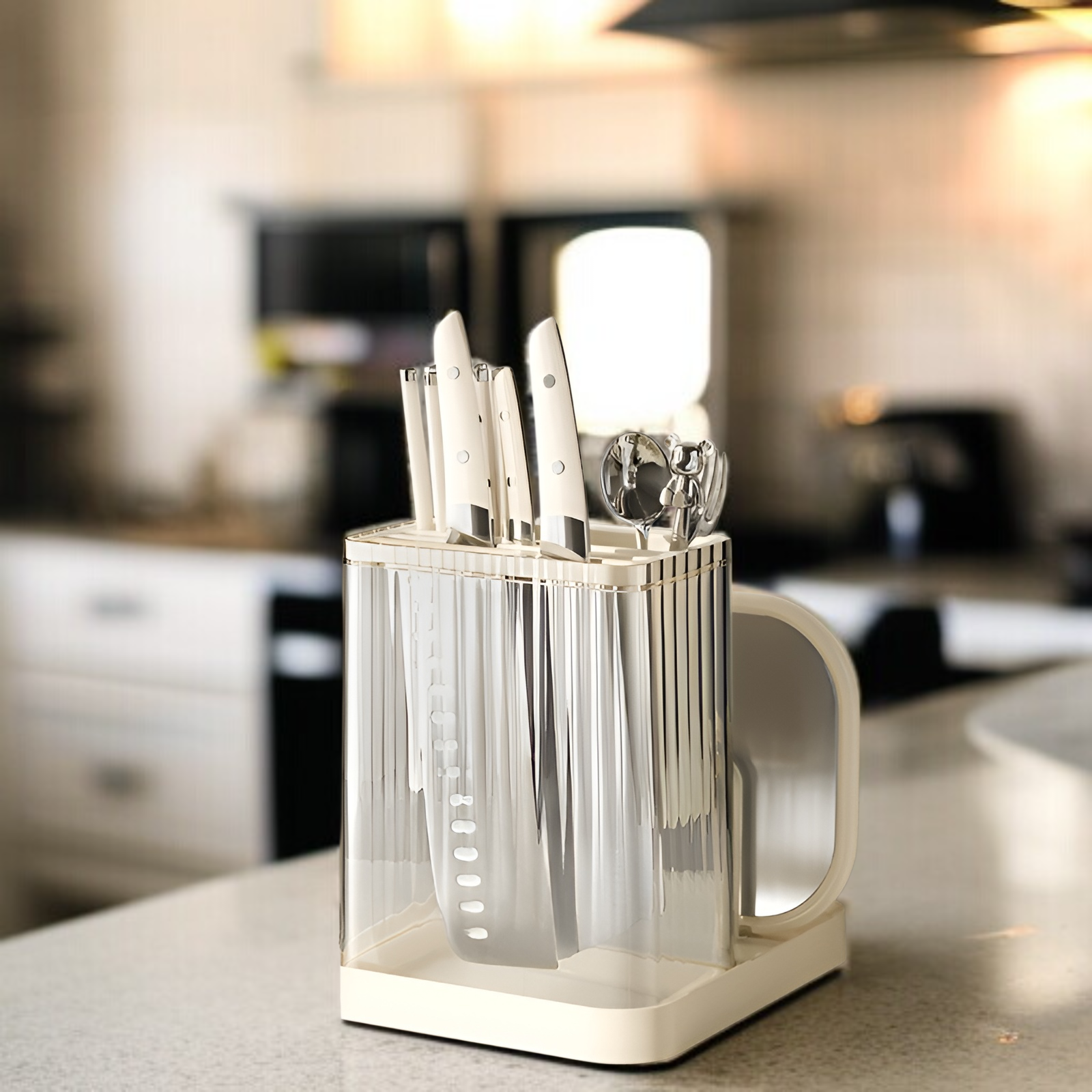 Soporte de cuchillos multifuncional para cocina