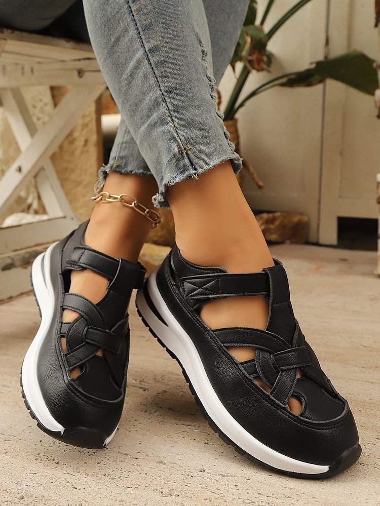 여름 여성 통풍 웨지 샌들 캐주얼 스타일링