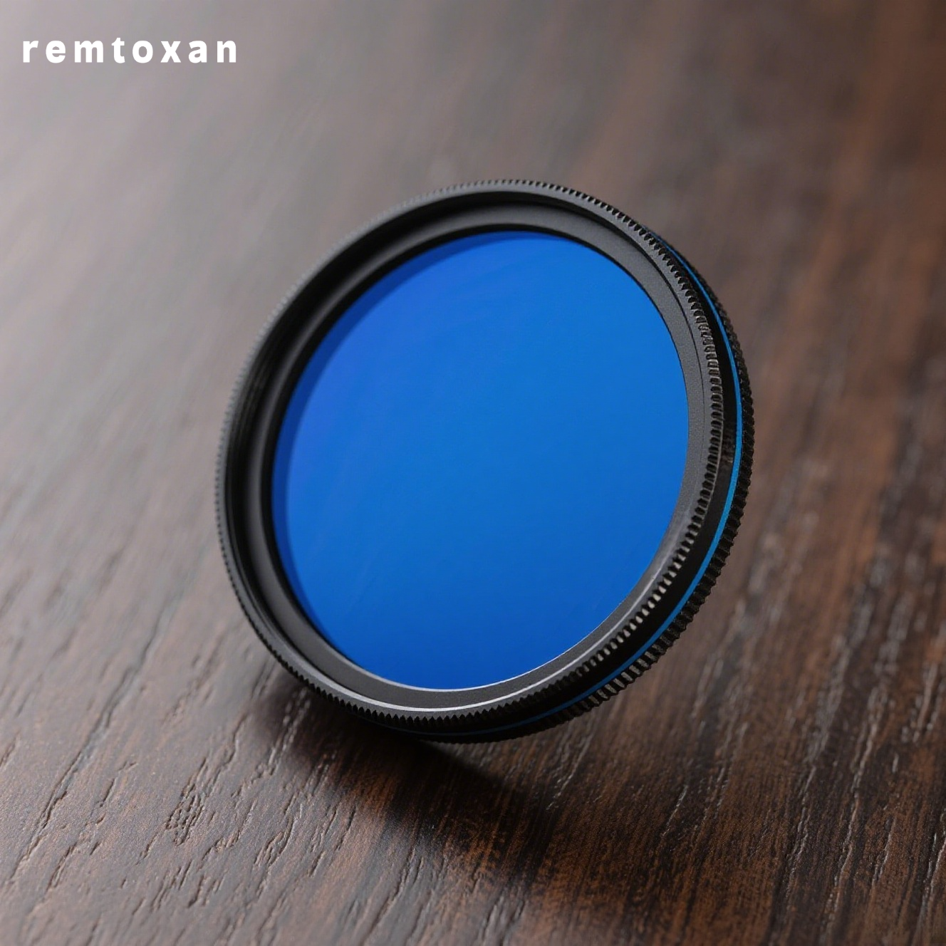 カメラに装着したブループラネタリーフィルター