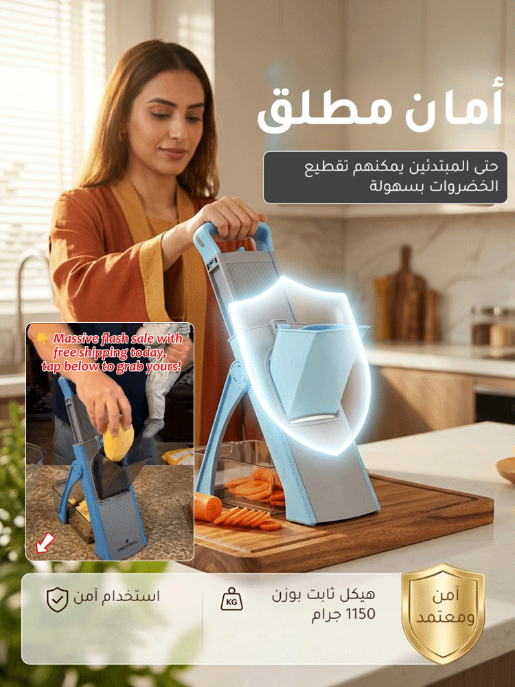 قطاعة خضروات متعددة الوظائف
