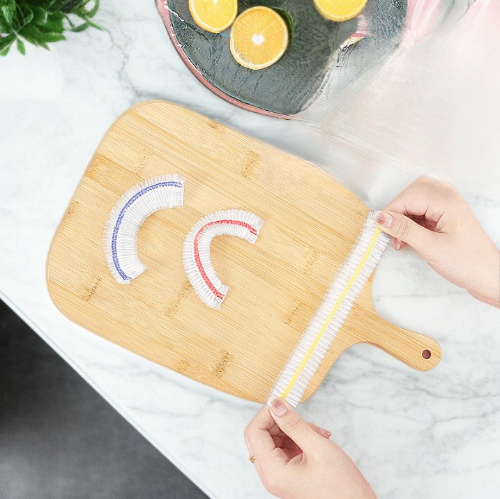 귀여운 토끼 만화 식품 등급 플라스틱 랩 다용도 일회용 플라스틱 랩 (100매)