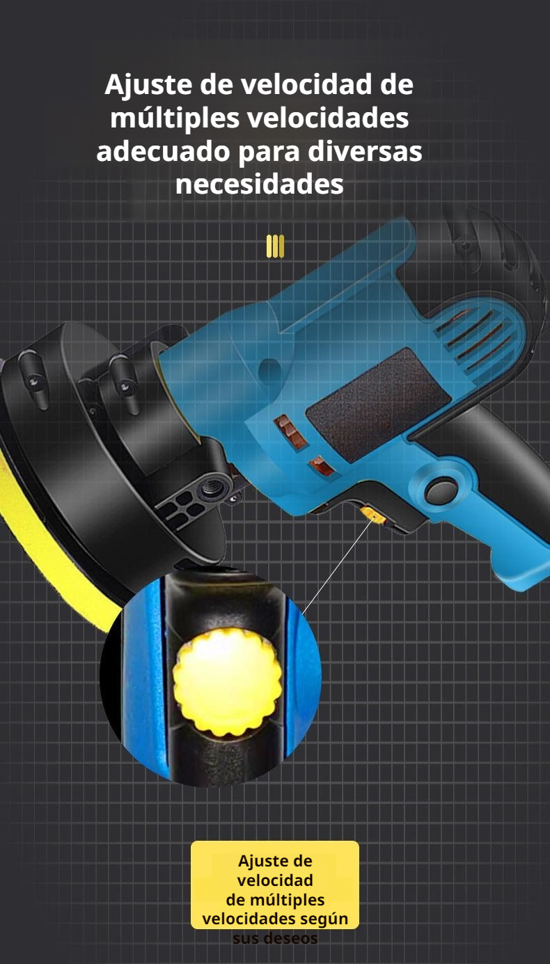 Car surface restoration with small waxing machine