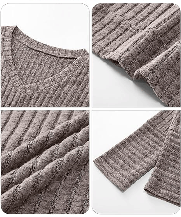 Top tricotat cu temperament periat de iarnă