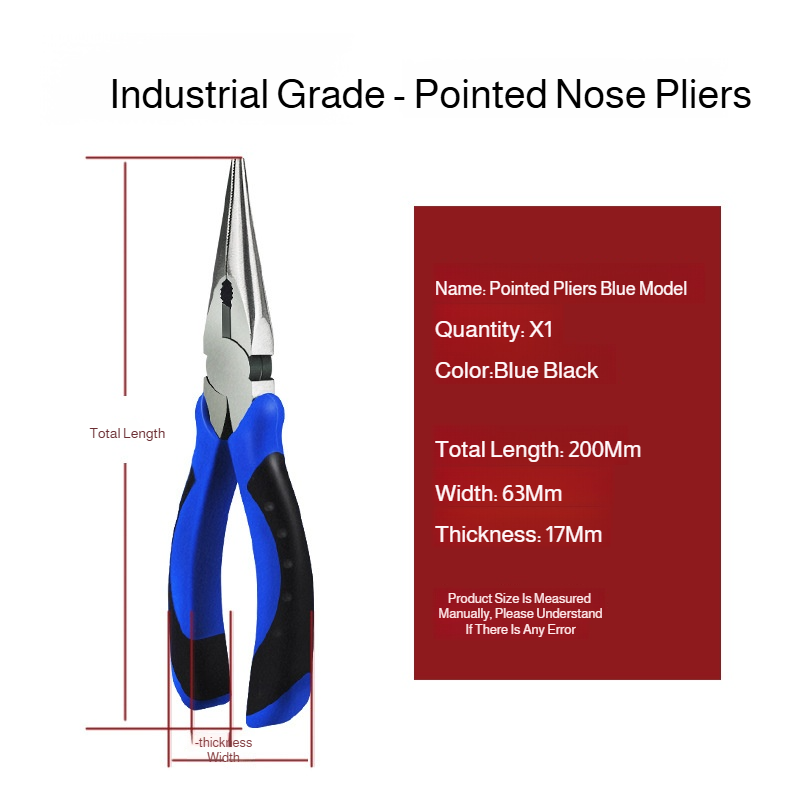 Multifunctional wire cutters 8 inch 6 inch 45 steel industrial grade labor-saving needle nose pliers