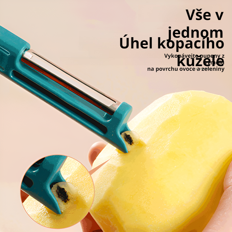 Dvouv-in-1 kartáč na ovoce a zeleninu 
