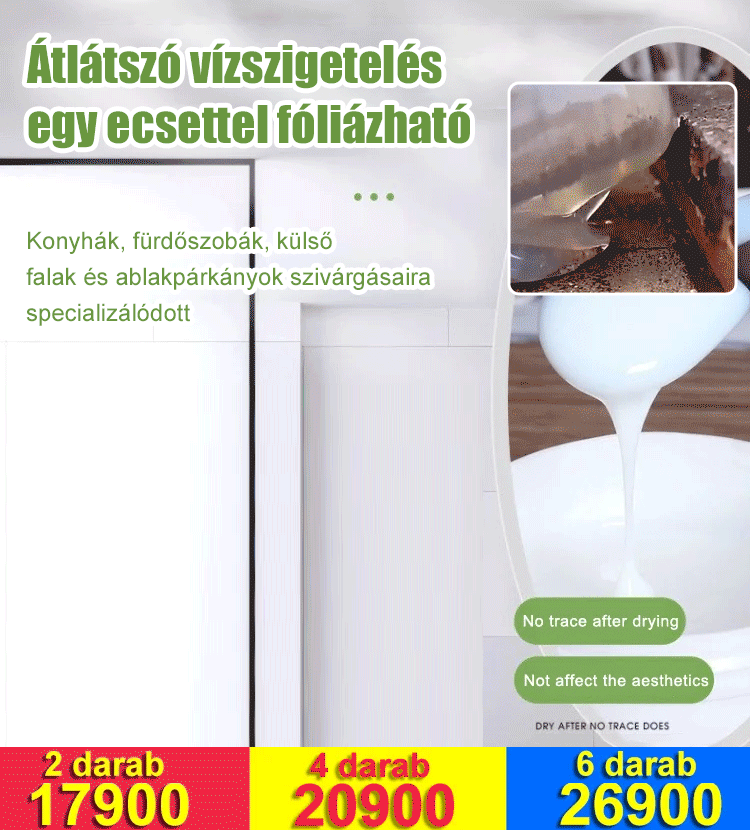  Átlátszó vízálló ragasztó 