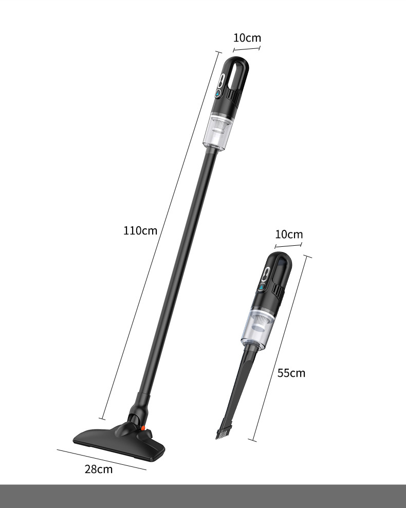 Aspiradora eficiente eliminando polvo y suciedad