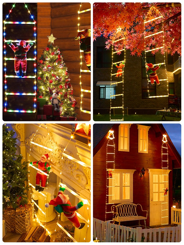 LED 산타클로스 등반 전구 줄