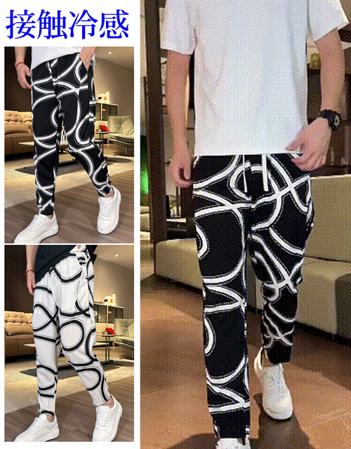 プリント柄ひんやりパンツ