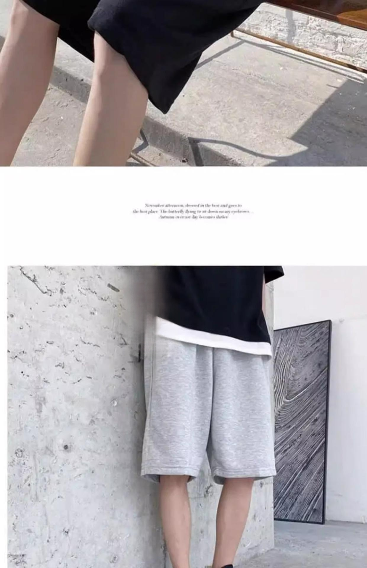 모던한 디자인의 5부 와이드 반바지