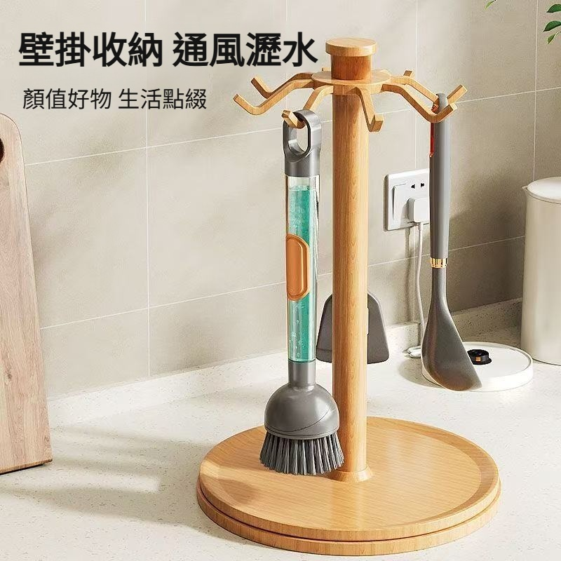 按壓出液多功能廚房清潔刷