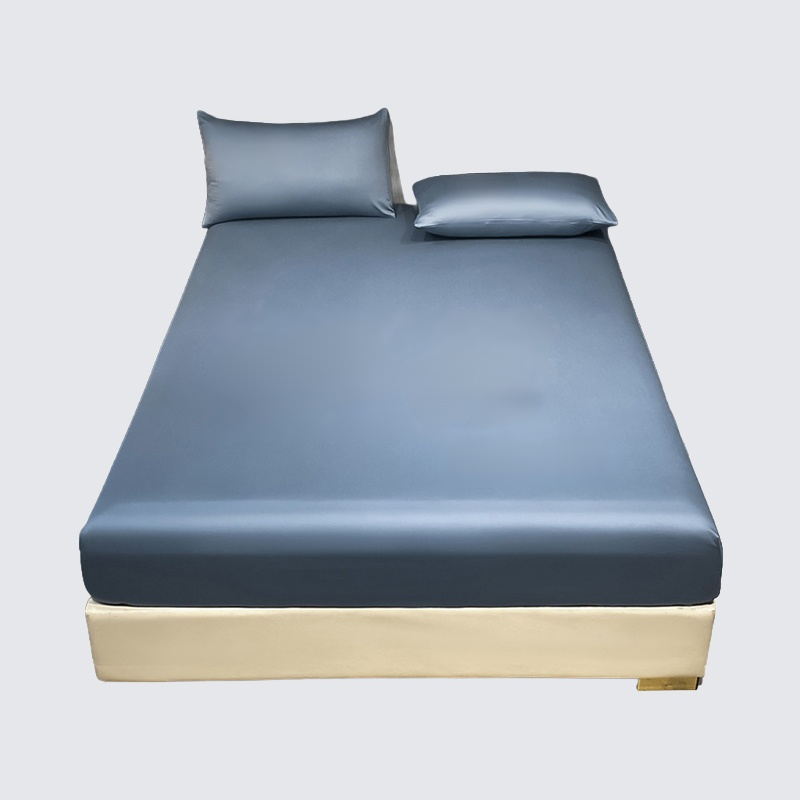 Camellia satin silk bedding set