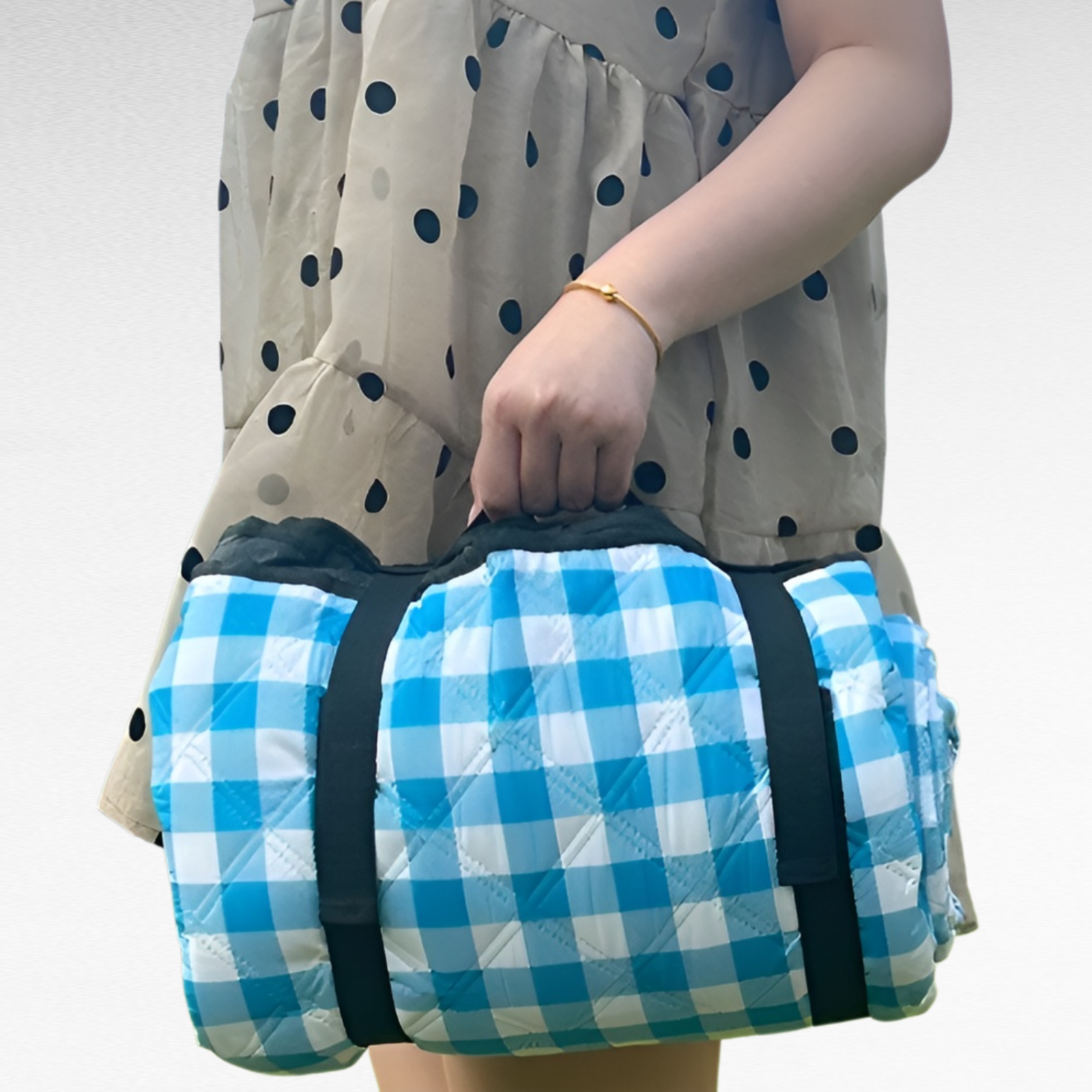 Thickened ultrasonic picnic mat moisture-proof mat beach mat outdoor camping mat camping lawn waterp