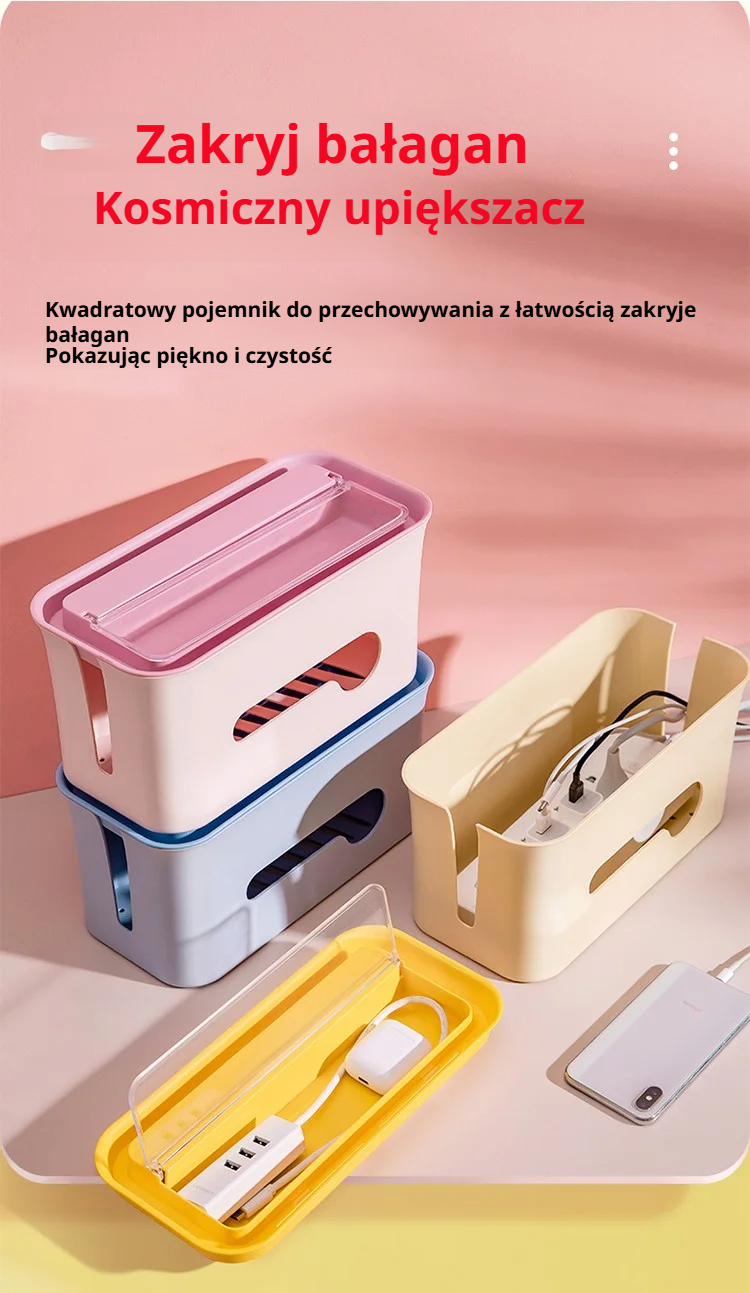 Organizer przewodów na biurko