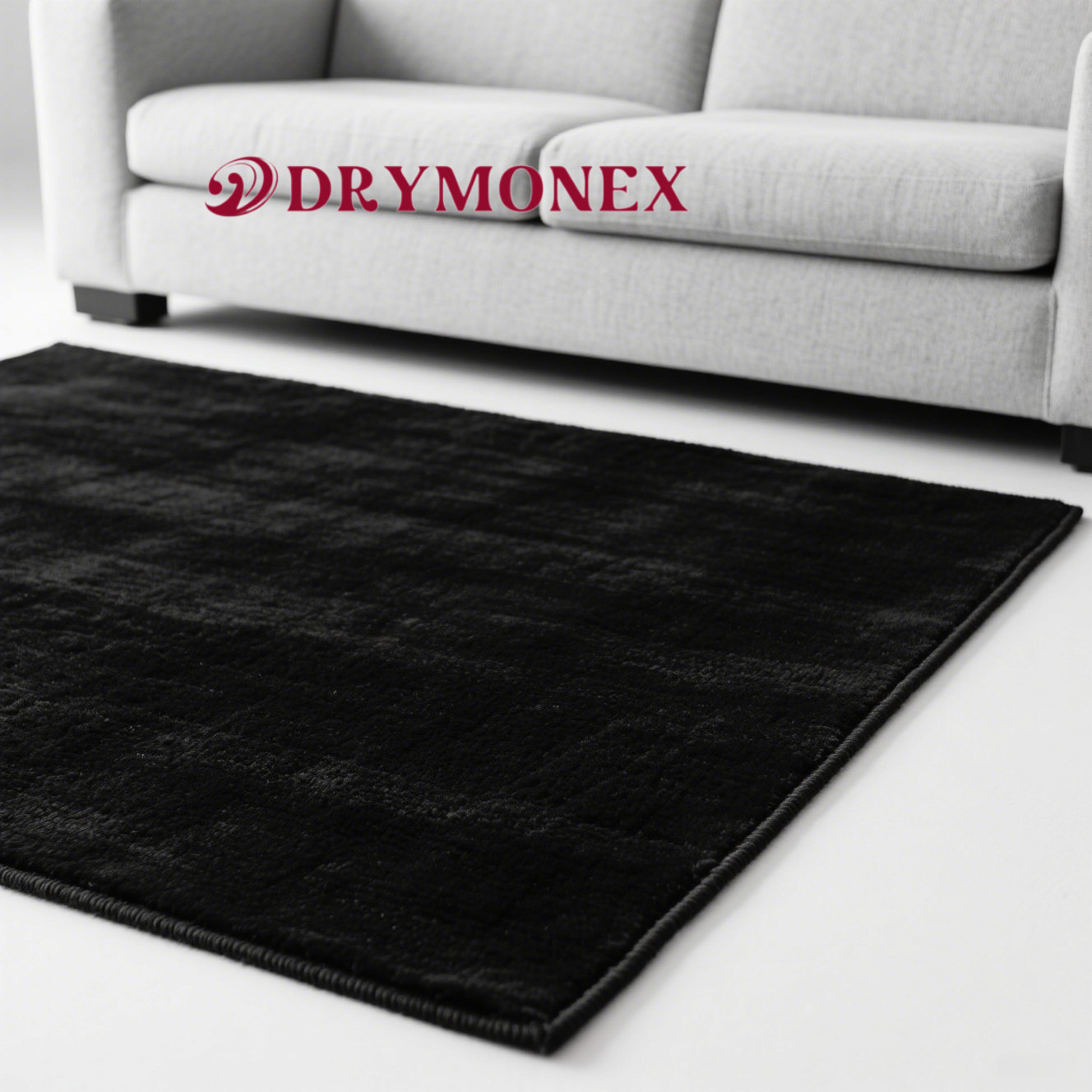 イタリア風の汚れに強くお手入れが簡単な軽量高級ミニマリストブラックカーペット