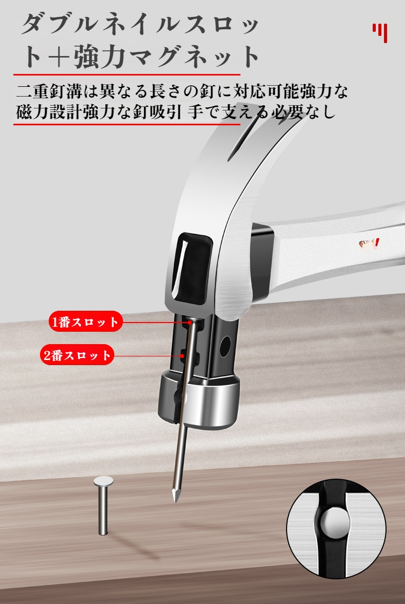 DIY工具セットに含まれるクローハンマー