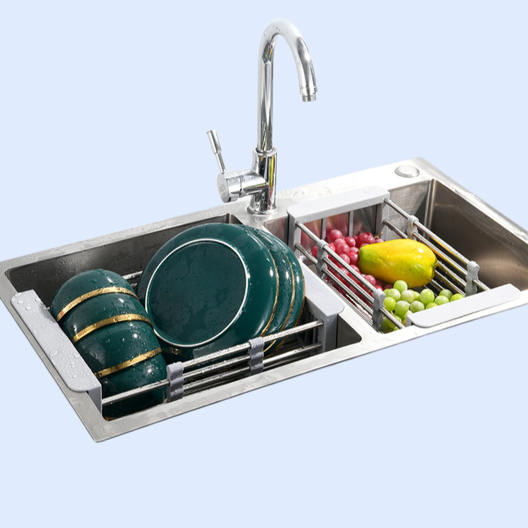 확장 가능한 수영장 물빠짐 식기 건조대