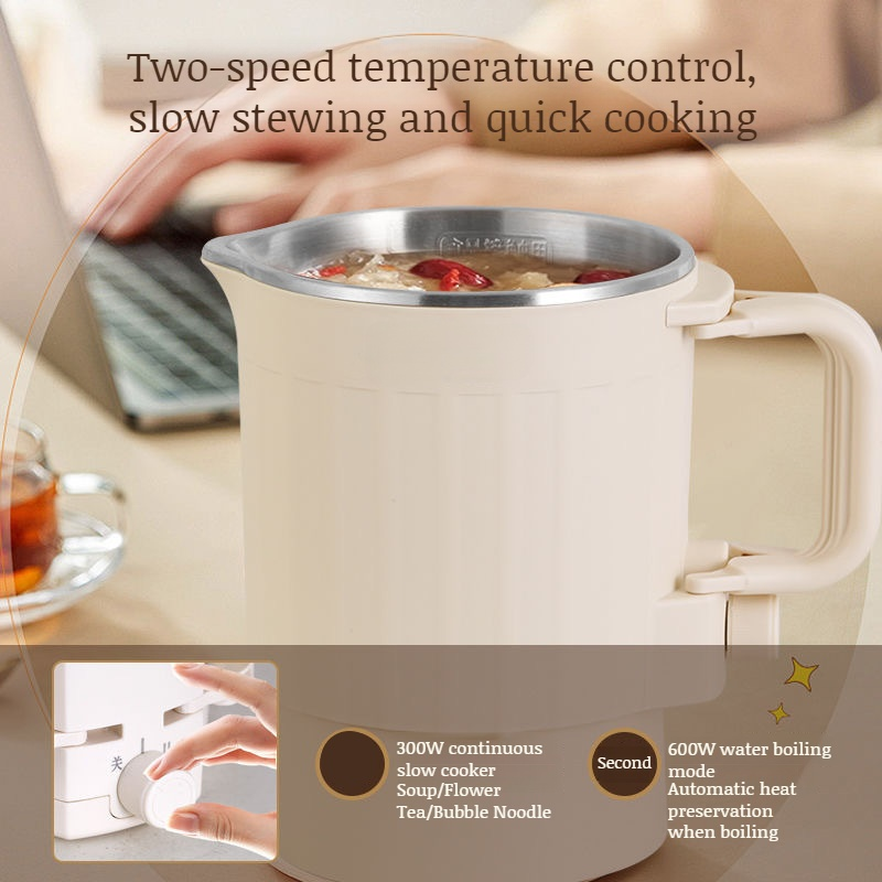 Portable storable small mini electric kettle folding separate portable kettle
