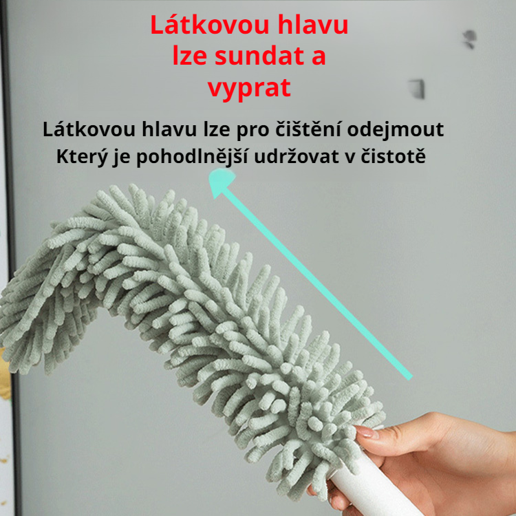 Zatahovací prachovka z žinylky