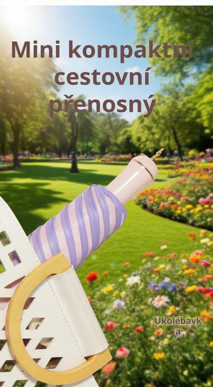 Odolný malý deštník proti větru