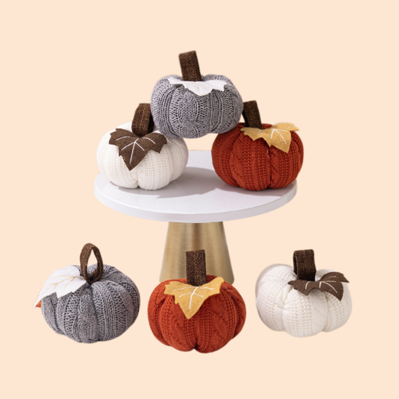 Decorative orange pumpkin pendant