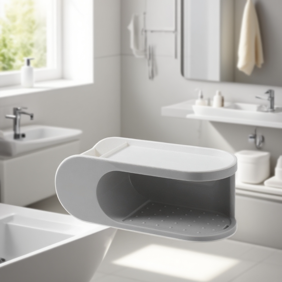 Dvouvrstvá mýdlová polička bez vrtání