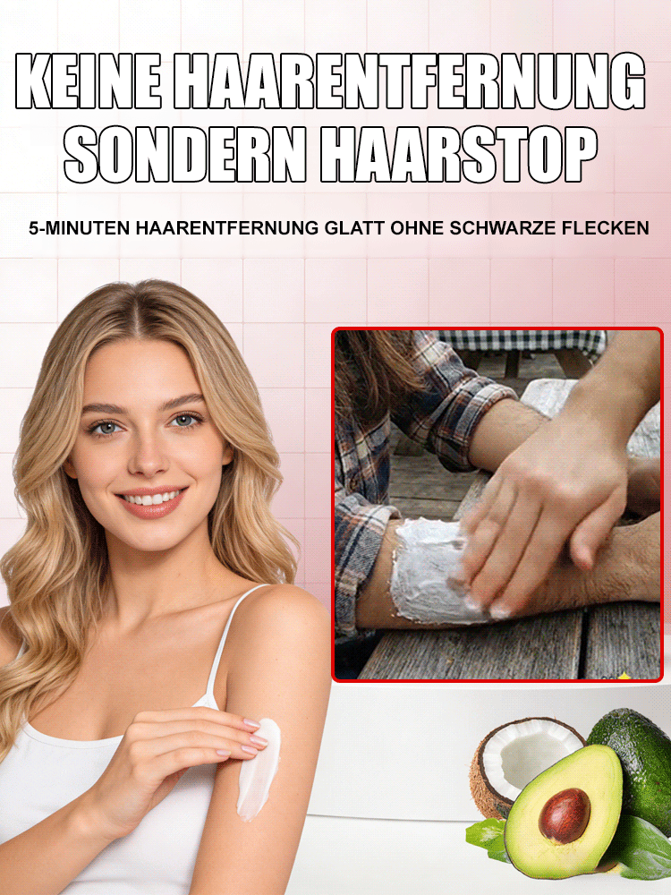  [Schmerzfreie Haarentfernung] Pflanzenextrakt-Kokosöl-Enthaarungscreme