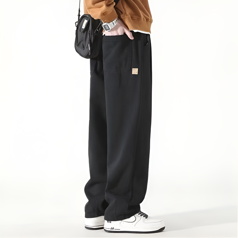 カジュアルパンツアーミーグリーンルーズストレートレッグワークパンツメンズヴィンテージカジュアルパンツ