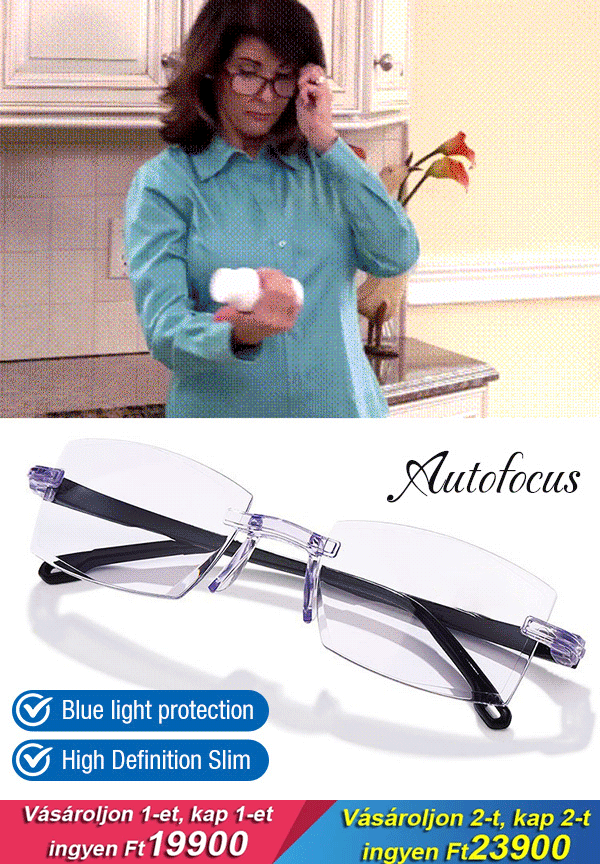 Automatikus zoomolású presbyopia szemüveg